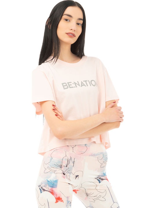 Be:nation Γυναικεία Crop Top Μπλούζα 05112403-8a