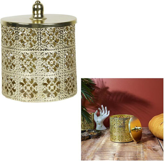 The Home Deco Factory Metallic Decorative Box 12x12x14.8cm The Home Deco Factory Metallic Decorative Box 12x12x14.8cm
