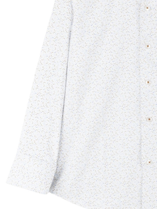 Kids Shirt Long Sleeve White Semicircle