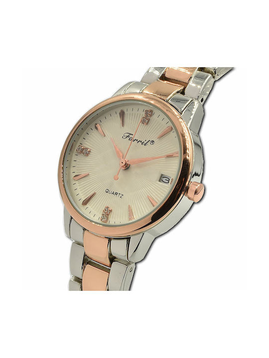 Farril Daniela Watch with Pink Gold Metal Bracelet