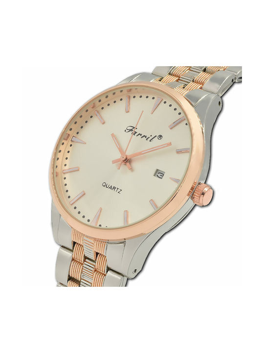 Farril Juana Watch with Pink Gold Metal Bracelet