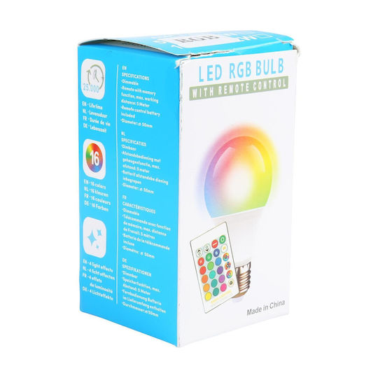 Smart Bulb LED 5W for Socket E27 and Shape A60 RGB