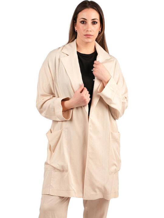 Дамска овърсайз жилетка Passager 97007 Beige