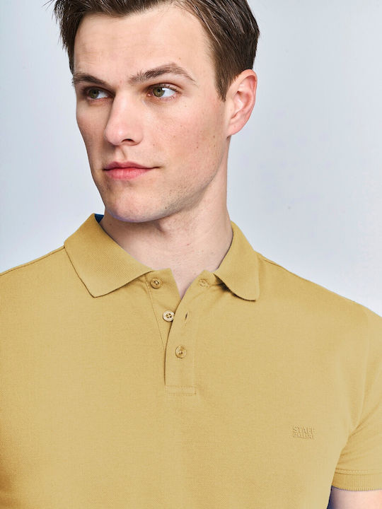 Staff Men's Short Sleeve Blouse Polo Yellow