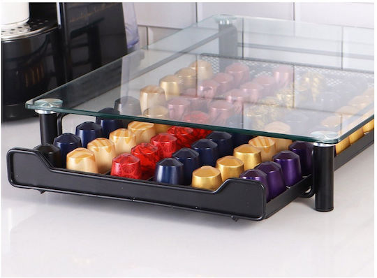 Cheffinger Чекмедже за капсули за 60 капсули Nespresso 6.5x6.5x6.5см CF-N02