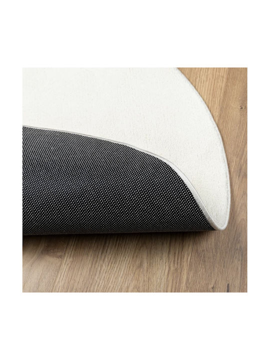 vidaXL Oviedo Rug Round Cream