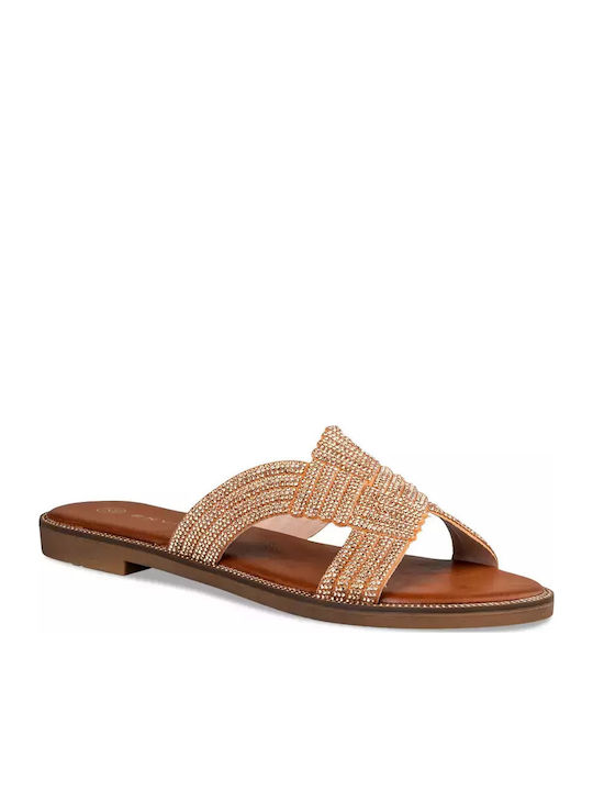 Envie Shoes Дамски Сандали Пантофи E96-19076-13 Розово Злато E96-19076-13
