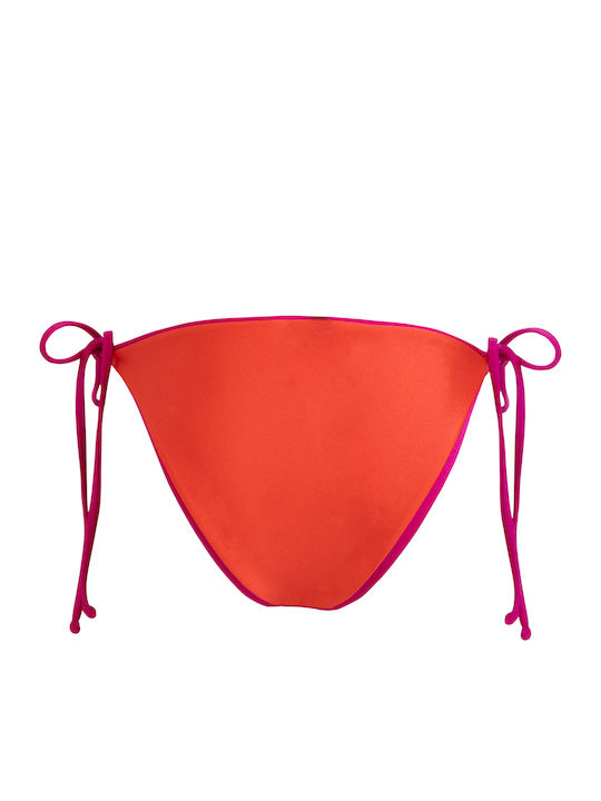 Pretty Me Pronoe Doppelseitiger Damen Badeanzug Unterteil Pms242b Orange Fucsia 80%Polyamid 20% Ealstane