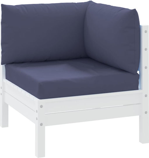 vidaXL Bench Cushion Nautical Blue 3 Pieces 60x60cm vidaXL Bench Cushion Nautical Blue 3 Pieces 60x60cm