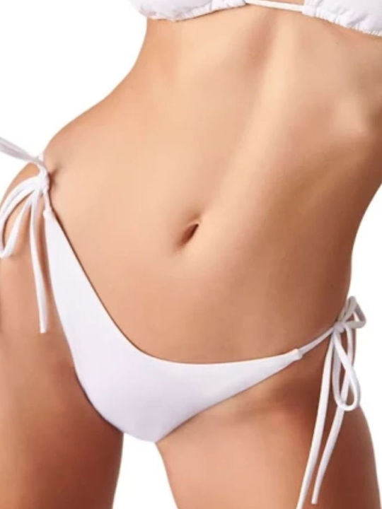 Γυναικείο Μαγιό Blu4u Bikini Bottom Solids Λευκό