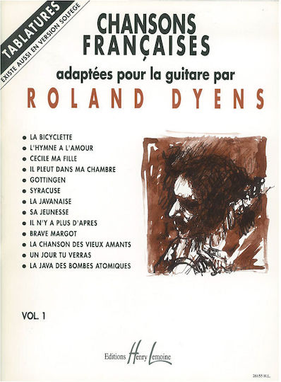 Henry Lemoine Dyens - Chansons Francaises Vol.1 Tablatures Παρτιτούρα
