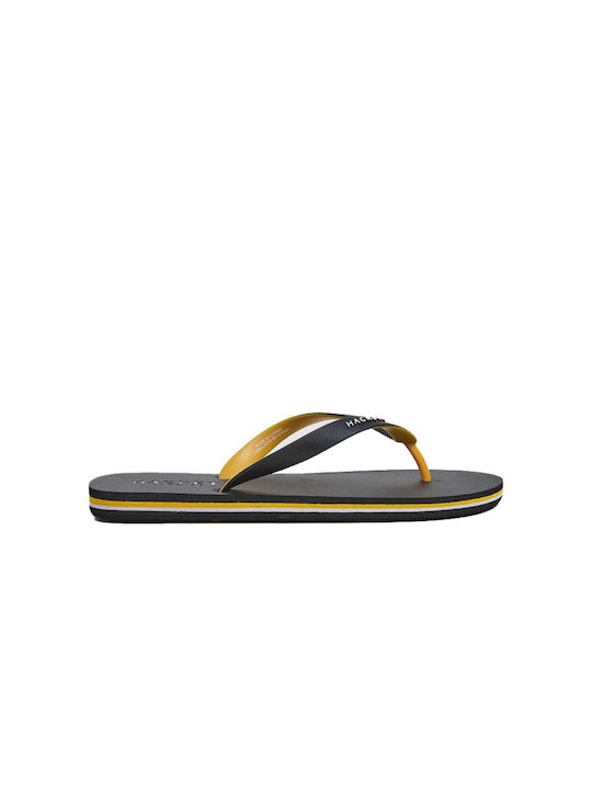 Hackett Herren-Flip-Flops Schwarz