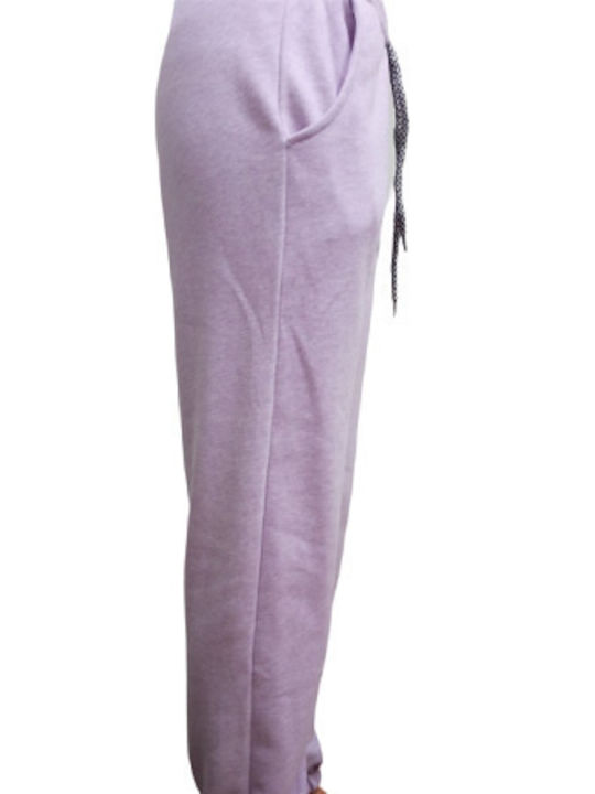 Street Women's Sweatpants Purple Melange