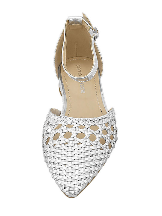 Leather Ballerinas Radel Silver