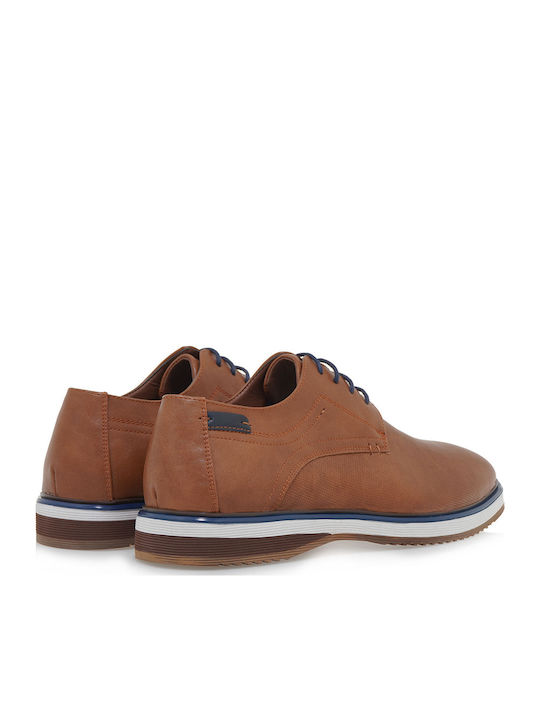Men's Synthetic Leather Casual Shoes Tabac Brown