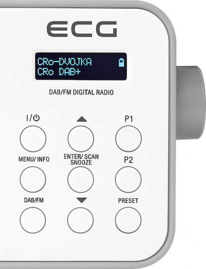 ECG RD110 Radio Reîncărcabil DAB+ cu USB Alb