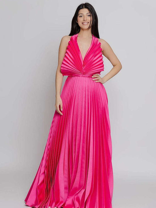 Tassos Mitropoulos Mozart Maxikleid Ventalle Fuchsia Tm31305