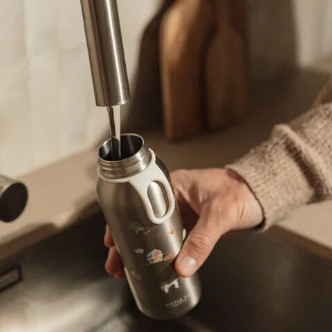 Little Dutch Неръждаем Термос Flip-up Campus Little Farm 350ml