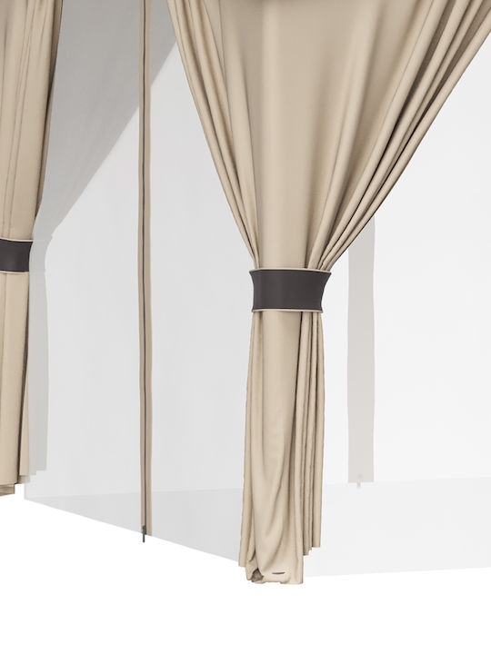Outsunny Gazebo Grădină Gri x3m
