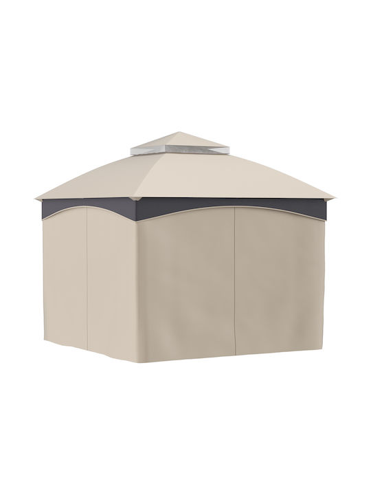 Outsunny Gazebo Grădină Gri x3m