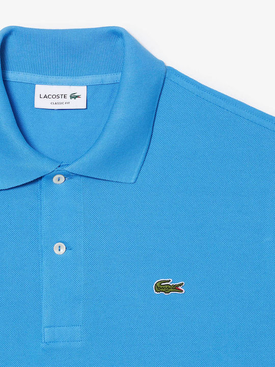 Lacoste Herren Kurzarmshirt Polo Hellblau