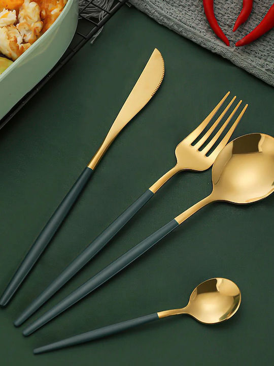 Set de Tacâmuri Inoxidabil Argintiu 24buc