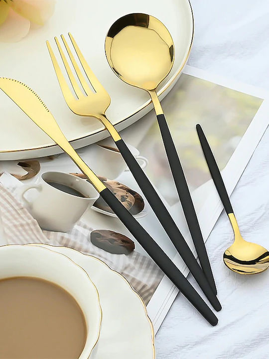 Set de Tacâmuri Inoxidabil Argintiu 24buc