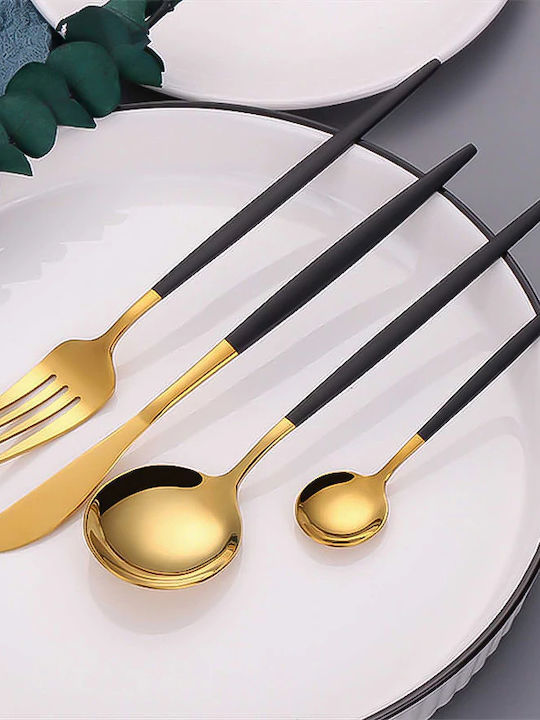 Set de Tacâmuri Inoxidabil Argintiu 24buc