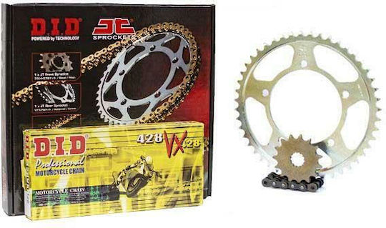DID Chain & Sprocket Kit (14-45-428VX) for Yamaha YBR 125 07'-15'
