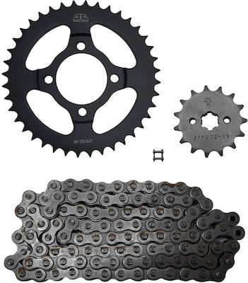 JT Sprockets Σετ Γρανάζια Αλυσίδα για Honda Astrea Supra 100