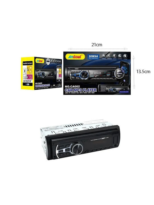 Andowl Ηχοσύστημα Αυτοκινήτου 1DIN (Bluetooth/USB)