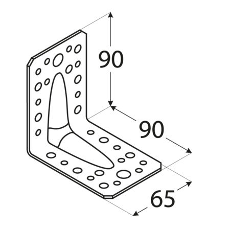 Showood Connection Angle for Pergola made of Wood 9x9cm 1pcs