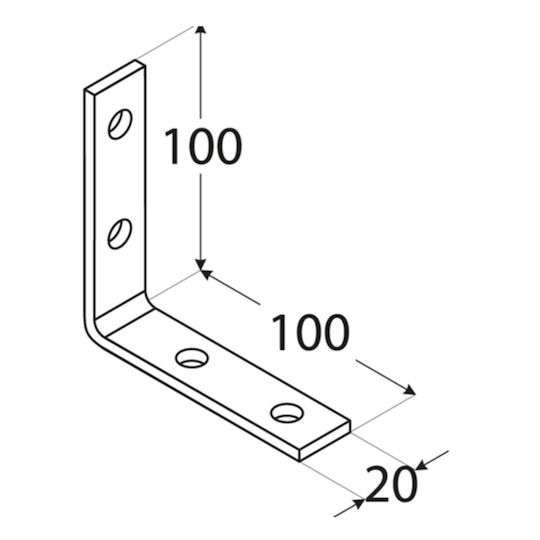 Showood Γωνία Σύνδεσης για Πέργκολα από Ξύλο 10x10cm