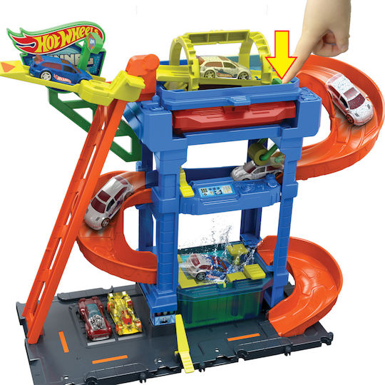 Hot Wheels Color Shifters Tunnel Twist Car Wash Πίστα 1:64 για 3+ Ετών