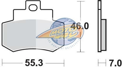 SBS Τακάκια Μοτοσυκλέτας Πίσω για Kymco Grand Dink