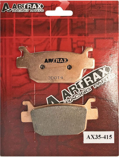 Artrax Motorradbremsbeläge Rückseite