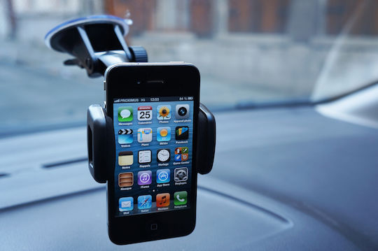 Auto-T Universal Car Mobile Holder with Adjustable Hooks Black