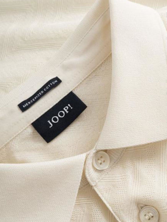 Polo Kurzarmbluse Ecru