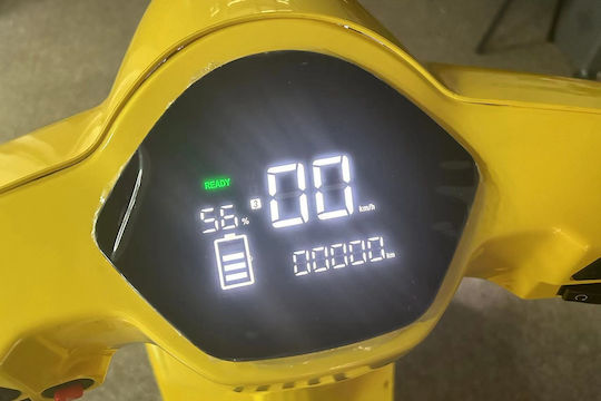 WheelnWater Ηλεκτρικό Scooter Αυτονομίας 140km Καφέ Χρώμα