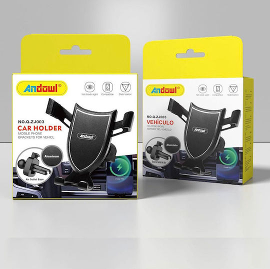 Andowl Qzj003 Car Mobile Mount with Adjustable Hooks Black