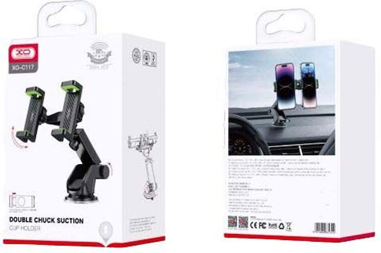 XO Car Mobile Mount with Adjustable Hooks Black