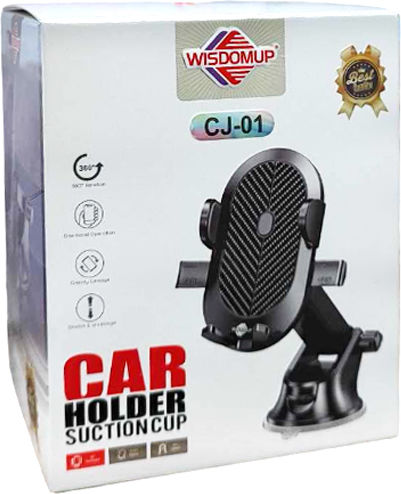 WisdomUp CJ-01 Car Mobile Mount with Adjustable Hooks Black