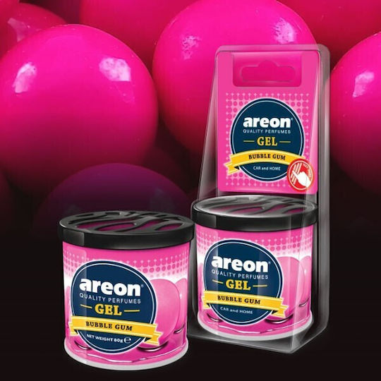 Areon Car Air Freshener Can Console/Dashboard Gel Bubble Gum 80gr
