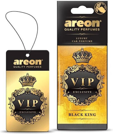 Areon Αρωματική Καρτέλα Κρεμαστή Αυτοκινήτου VIP Black King 50ml
