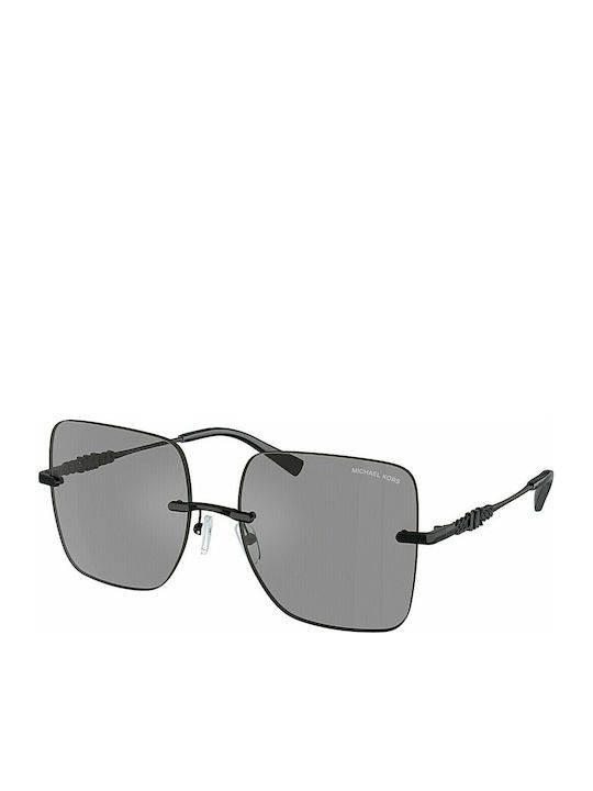Michael Kors Women's Sunglasses with Black Metal Frame and Gray Lens MK1150 1005
