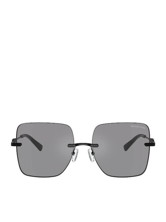 Michael Kors Women's Sunglasses with Black Metal Frame and Gray Lens MK1150 1005