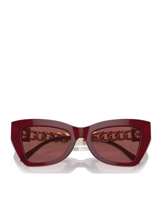 Michael Kors Montecito Women's Sunglasses with Burgundy Plastic Frame and Burgundy Lens