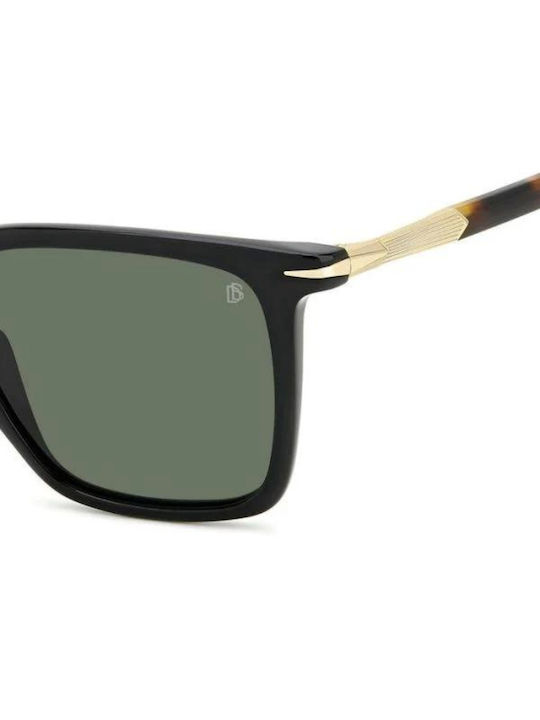 David Beckham Db Unisex Γυαλιά Ηλίου με Μαύρο Σκελετό και Μαύρο Φακό