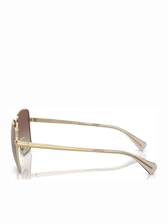 Ralph Lauren Women's Sunglasses with Gold Metal Frame and Gold Gradient Mirror Lens RA4142 9116B8
