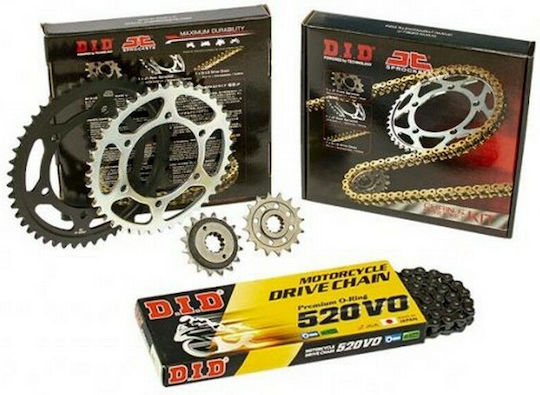 DID Chain & Sprocket Kit (14-44-520VO) for Yamaha TTR 1996-2006